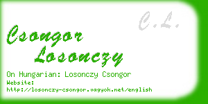 csongor losonczy business card